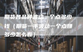 期货各品种波动一个点多少钱（期货一手波动一个点赚多少怎么看）