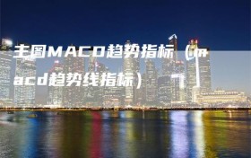 主图MACD趋势指标（macd趋势线指标）
