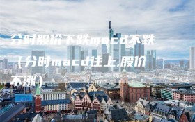 分时股价下跌macd不跌（分时macd往上,股价不涨）