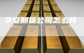 华安期货公司怎么样