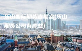 乐山国际期货直播室(乐山期货公司有哪些)