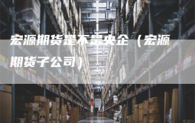 宏源期货是不是央企（宏源期货子公司）