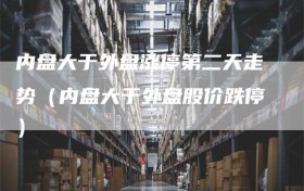 内盘大于外盘涨停第二天走势（内盘大于外盘股价跌停）