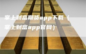 掌上财富期货app下载（掌上财富app官网）