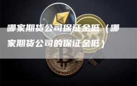 哪家期货公司保证金低（哪家期货公司的保证金低）