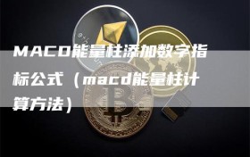 MACD能量柱添加数字指标公式（macd能量柱计算方法）