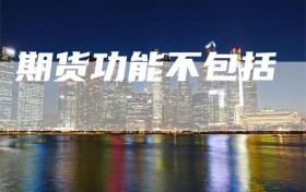 期货功能不包括