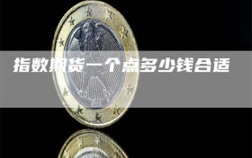 指数期货一个点多少钱合适