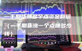 一手期货赚多个点资金翻倍（一手期货涨一个点赚多少钱）
