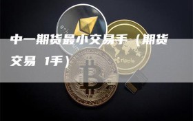 中一期货最小交易手（期货交易 1手）