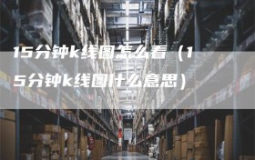 15分钟k线图怎么看（15分钟k线图什么意思）
