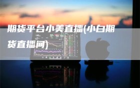 期货平台小美直播(小白期货直播间)