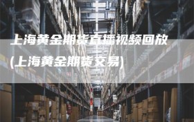 上海黄金期货直播视频回放(上海黄金期货交易)
