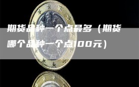 期货品种一个点最多（期货哪个品种一个点100元）