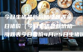 今日生猪最新价格涨跌表今日猪价（今日生猪最新价格涨跌表今日猪价4月25日生猪价格）