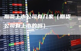 期货上市公司有几家（期货公司有上市的吗）