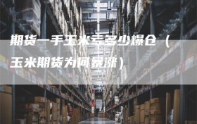 期货一手玉米亏多少爆仓（玉米期货为何暴涨）