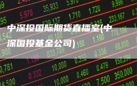 中深投国际期货直播室(中深国投基金公司)