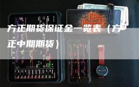 方正期货保证金一览表（方正中期期货）