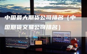 中国最大期货公司排名（中国期货交易公司排名）