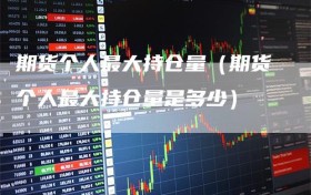 期货个人最大持仓量（期货个人最大持仓量是多少）