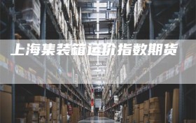 上海集装箱运价指数期货