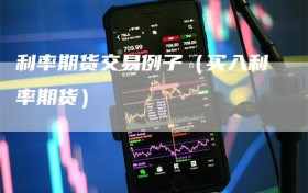 利率期货交易例子（买入利率期货）
