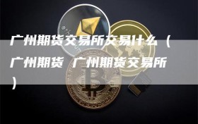 广州期货交易所交易什么（广州期货 广州期货交易所）