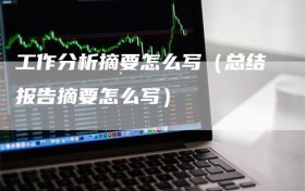 工作分析摘要怎么写（总结报告摘要怎么写）
