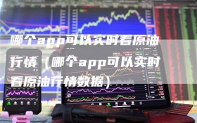 哪个app可以实时看原油行情（哪个app可以实时看原油行情数据）