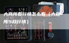 大商所看行情怎么看（大商所5档行情）