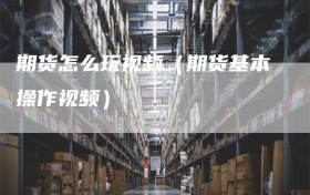 期货怎么玩视频（期货基本操作视频）