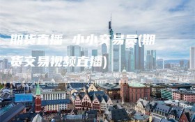 期货直播 小小交易员(期货交易视频直播)