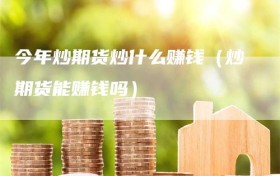 今年炒期货炒什么赚钱（炒期货能赚钱吗）