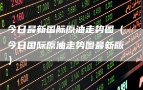 今日最新国际原油走势图（今日国际原油走势图最新版）