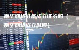 南华期货准备成立证券吗（南华期货成立时间）