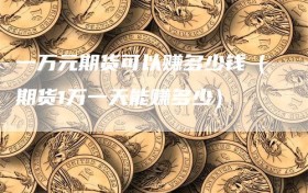 一万元期货可以赚多少钱（期货1万一天能赚多少）