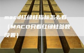 macd红绿柱指标怎么看（MACD只看红绿柱参数设置）
