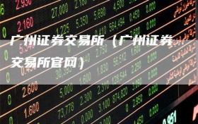 广州证券交易所（广州证券交易所官网）