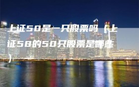 上证50是一只股票吗（上证50的50只股票是哪些）