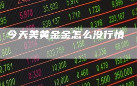 今天美黄金金怎么没行情