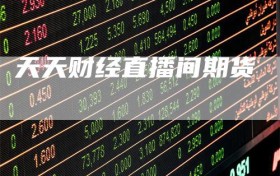 天天财经直播间期货