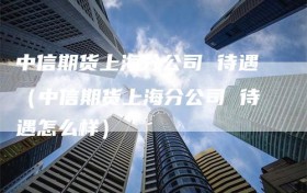 中信期货上海分公司 待遇（中信期货上海分公司 待遇怎么样）