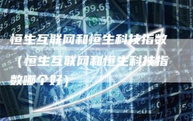 恒生互联网和恒生科技指数（恒生互联网和恒生科技指数哪个好）