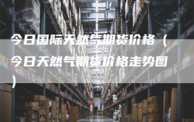 今日国际天然气期货价格（今日天然气期货价格走势图）