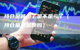 持仓金额少了是不是亏了（持仓量是金额吗）