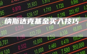 纳斯达克基金买入技巧