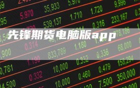 先锋期货电脑版app
