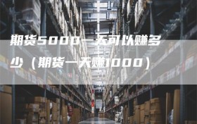 期货5000一天可以赚多少（期货一天赚1000）