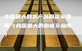 中国最大的农产品期货交易所（我国最大的期货交易所）